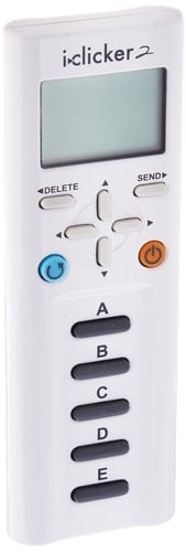 i>clicker2 student remote & REEF 60M Packaging & Student Flyer