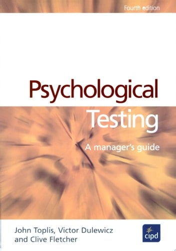 Psychological Testing A Manager's Guide
