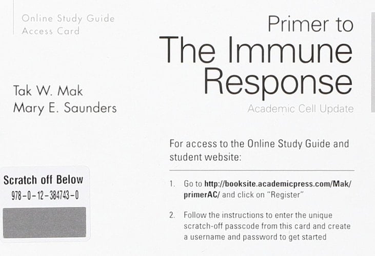 Primer to the Immune Response Online Study Guide Access Card