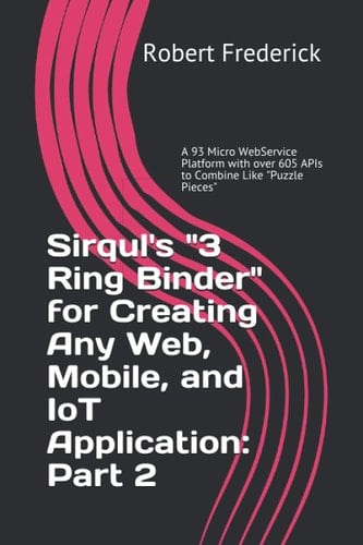 Sirqul's "3 Ring Binder" for Creating Any Web, Mobile, and IoT Application: Part 2: A 93 Micro WebService Platform with over 605 APIs to Combine Like ... Ring Binder for IoT, Social, and Mobile Apps)