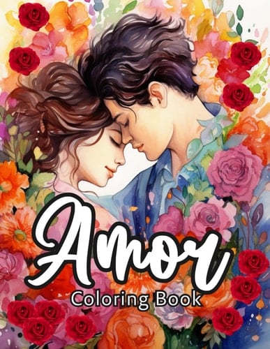 AMOR: Adult Coloring Book. 50 patterns to color