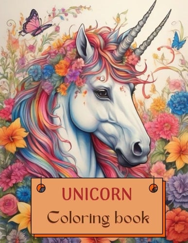 Unicorn Coloring Book For girls Ages 1-7: Cute Coloring activity book for young artist