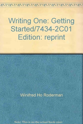 Writing One: Getting Started/7434-2C01