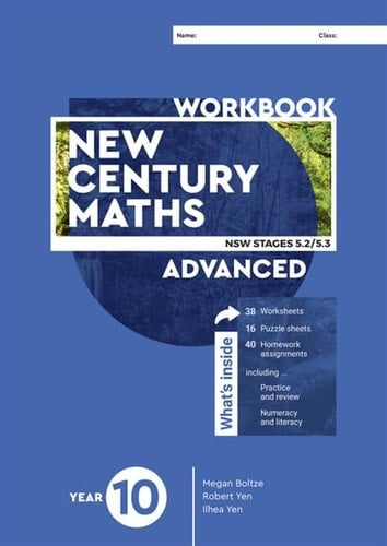 New Century Maths 10 Advanced WorkBook