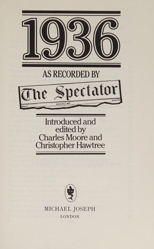 1936 as Recorded by the Spectator
