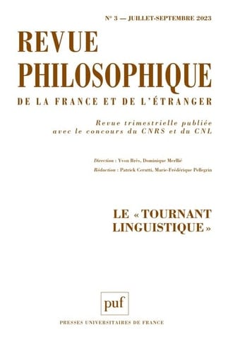Le "Tournant linguistique"