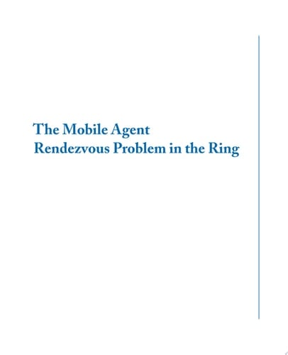 The Mobile Agent Rendezvous Problem in the Ring