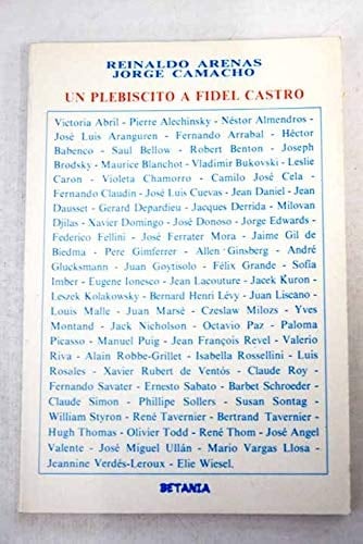 Un Plebiscito a Fidel Castro (Colección Documentos) (Spanish Edition)