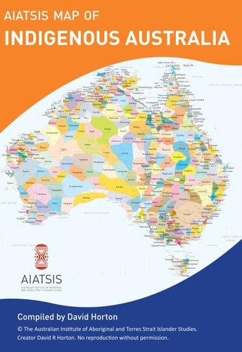 Aboriginal Australia Map - large folded