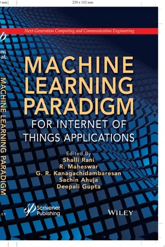 Machine Learning Paradigm for Internet of Things Applications
