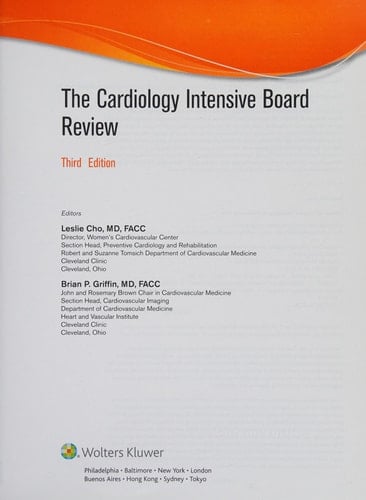 The Cardiology Intensive Board Review