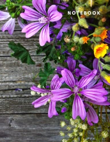 Big Mallow Notebook: Lined notebook 100 pages 8,5x11 inches Journal notebook Large size