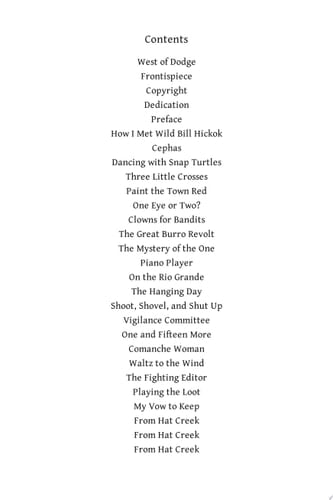 West of Dodge Where the Legends of the West Begin