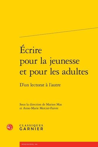 Écrire pour la jeunesse et pour les adultes d'un lectorat à l'autre