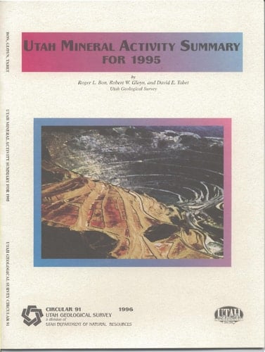 Utah Mineral Activity Summary for 1995