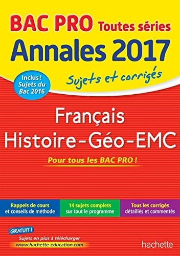 Français Histoire-Géo-EMC Sujets et corrigés