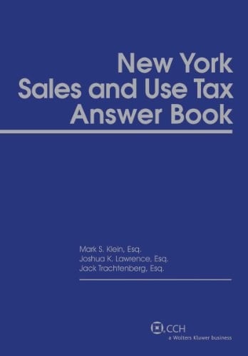 New York State Sales and Use Law and Regulations, Jan 2010