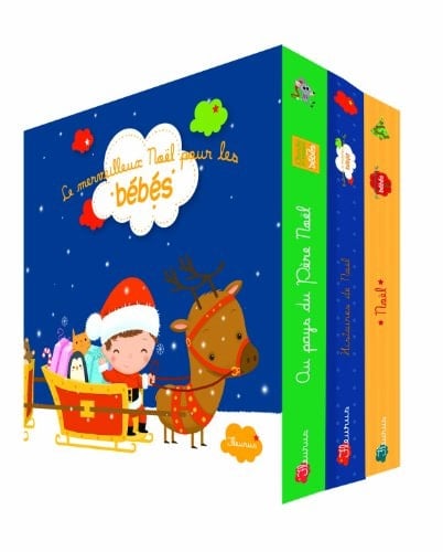 Le merveilleux Noël pour les bébés Coffret 3 volumes : Cherche et trouve pour les bébés, au pays du Père Noël ; Histoires de Noël ; Noël