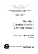 Desafíos constitucionales contemporáneos (Spanish Edition)
