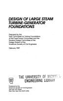 Design of Large Steam Turbine-Generator Foundations
