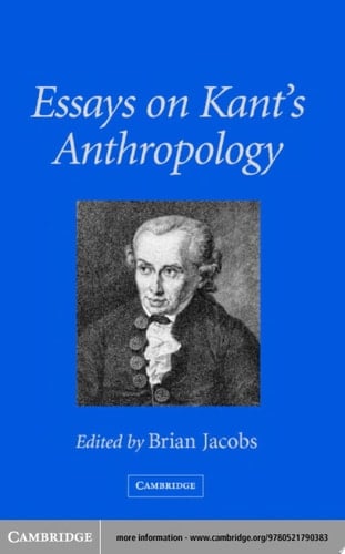 Essays on Kant's Anthropology
