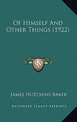 Of Himself And Other Things (1922)