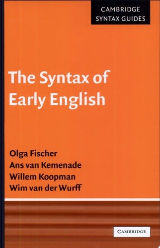 The syntax of early English