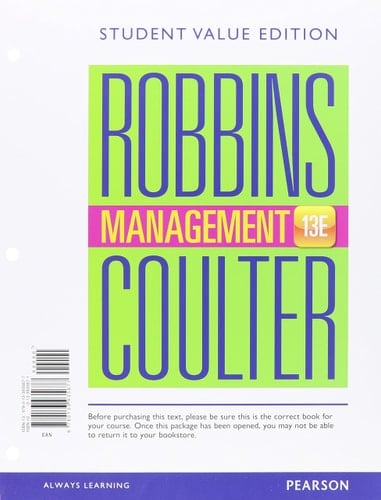 Management + Mymanagementlab With Pearson Etext Student Value Edition