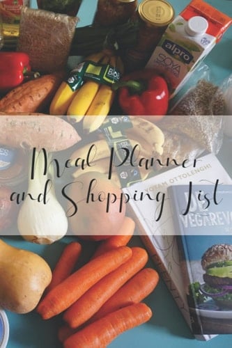 Meal Planner and Shopping List: 52 Week Menu Planner and Shopping List Notebook (Almost A5)