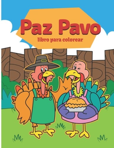 Paz Pavo - libro para colorear (Spanish Edition)