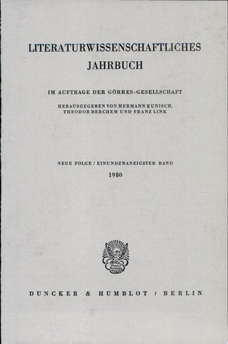 Lit. Jahrbuch 21 (1980)