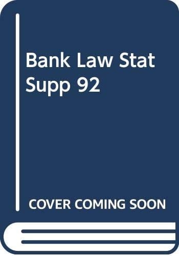 Bank Law Stat Supp 92 Hb