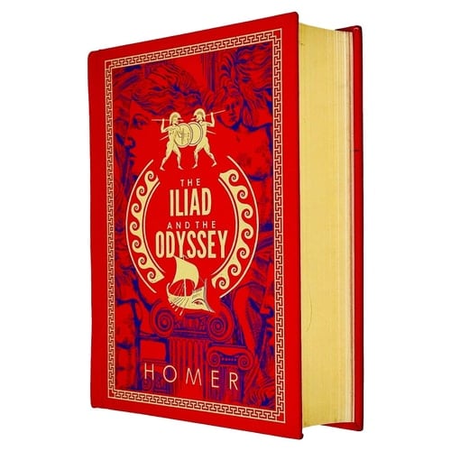 The Iliad and The Odyssey By Homer (Deluxe Leather-bound)