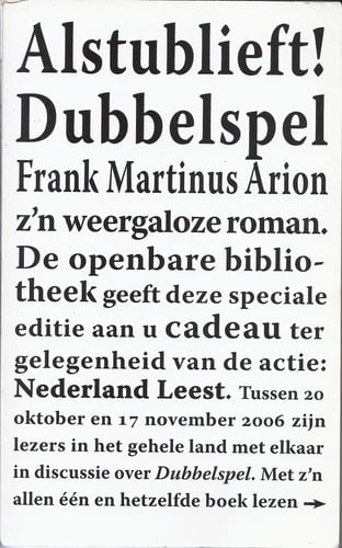 Dubbelspel roman