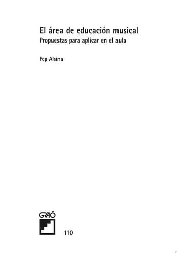 El área de educación musical Propuestas para aplicar en el aula