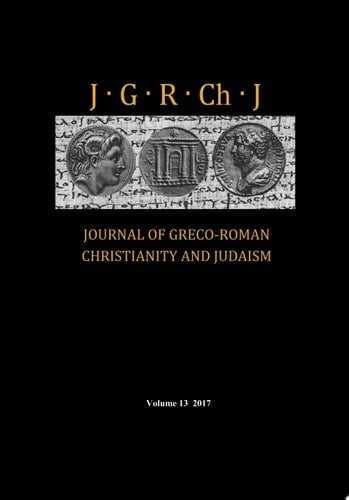 Journal of Greco-Roman Christianity and Judaism, Volume 13