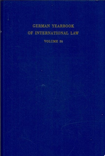 German Yearbook of International Law / Jahrbuch FüR Internationales Recht