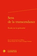 Sens de la Transcendance Etudes Sur La Spiritualite