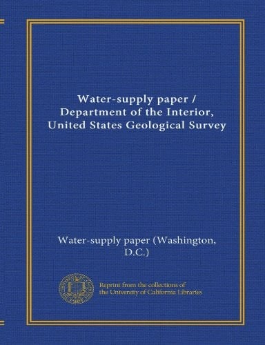 Water-supply paper / Department of the Interior, United States Geological Survey