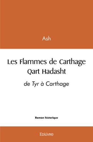Les flammes de Carthage qart Hadasht : de Tyr à Carthage : roman anachronique