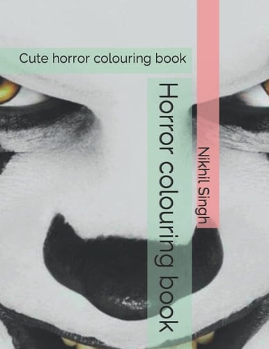 Horror colouring book: Cute horror colouring book