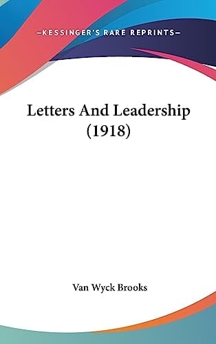 Letters And Leadership (1918)