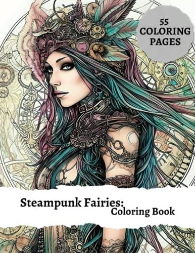Steampunk Fairy Coloring Book