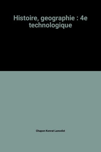Histoire, géographie 4e technologique