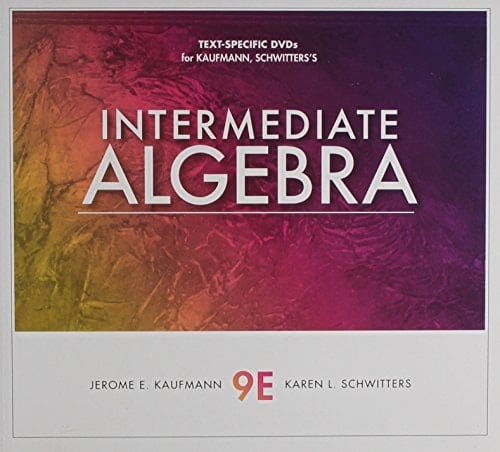 Text-Specific DVD for Kaufmann/Schwitters' Intermediate Algebra, 9th