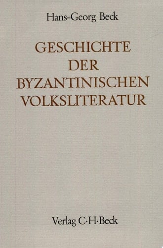 Geschichte der byzantinischen Volksliteratur