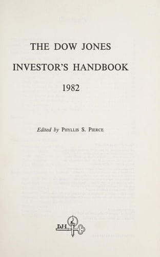 Dow Jones Investor's Handbook, 1982