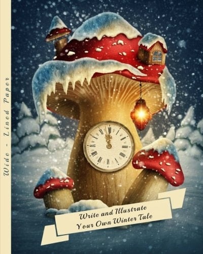 Write and Illustrate Your Own Winter Tale Wide-Ruled Paper