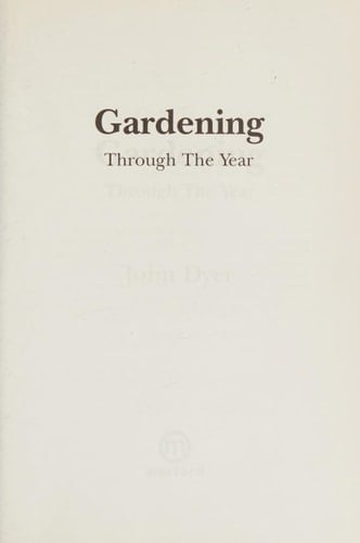 Gardening Through the Year