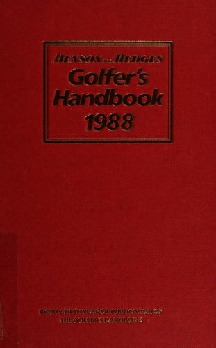 Benson and Hedges Golfer's Handbook 1988